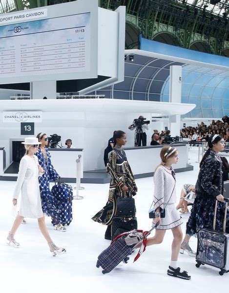 chanel airlines show|chanel's airport theme show.